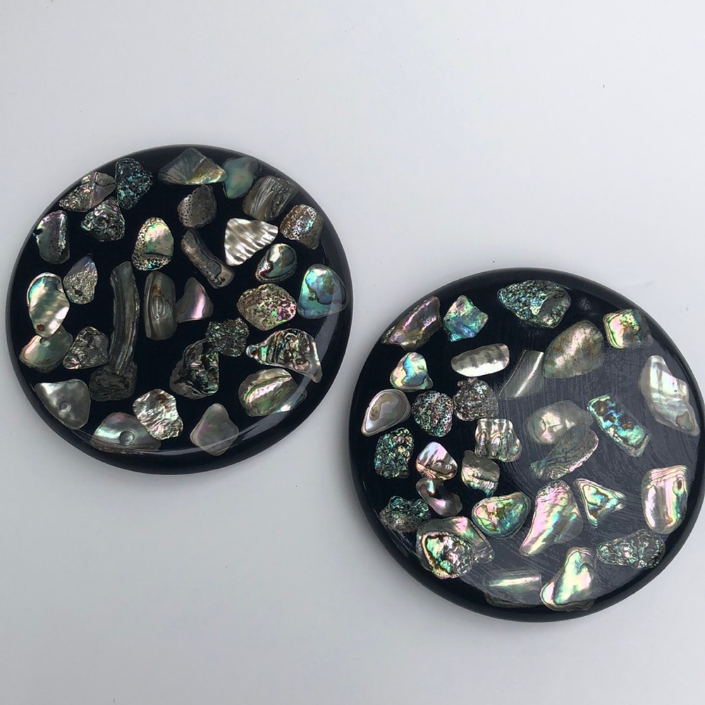 2  Abalone Trivets